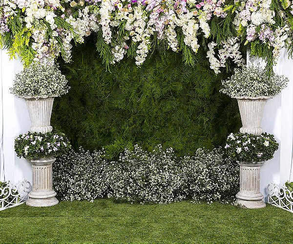 Painel Retangular Fundo Decorado para Casamento