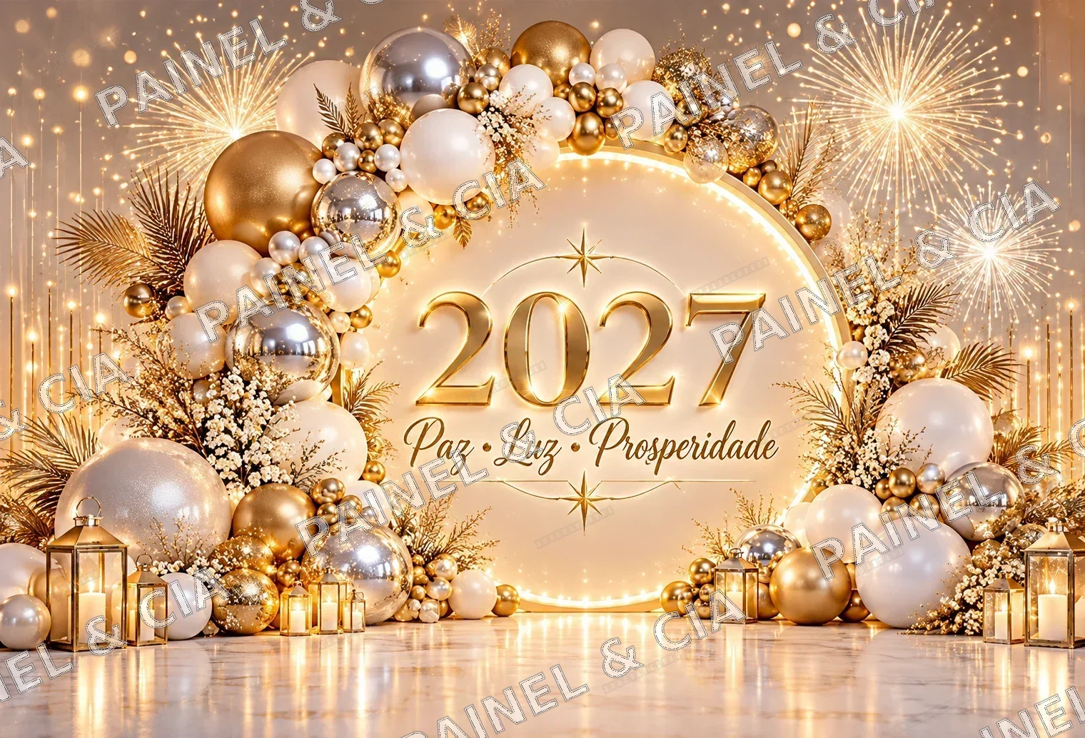 Fundo fotográfico AnoNovo PainelECia AN45 — Ano Novo 2027, código FN-195