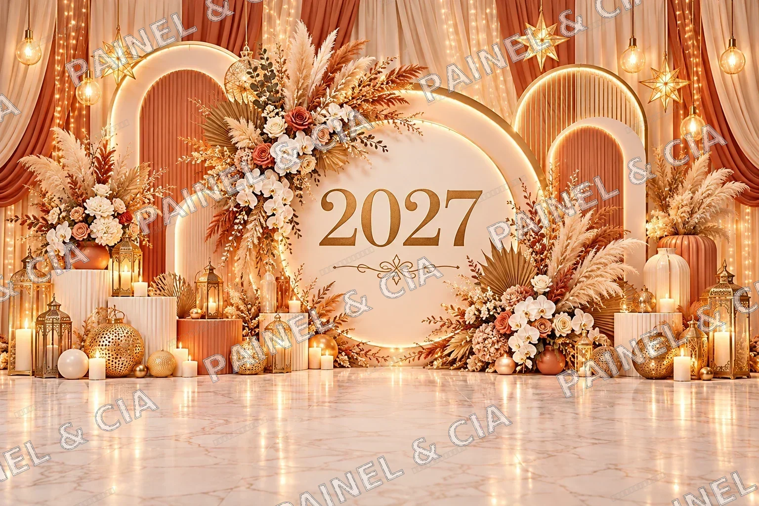 Fundo fotográfico AnoNovo PainelECia AN51 — Ano Novo 2027, código FN-201