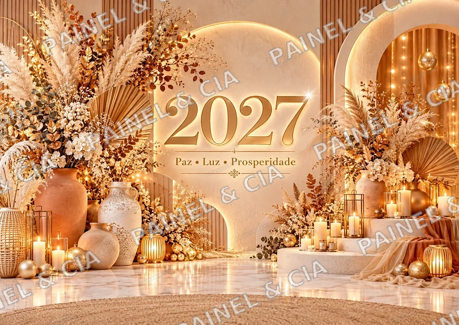 Fundo fotográfico AnoNovo PainelECia AN60 — Ano Novo 2027, código FN-210