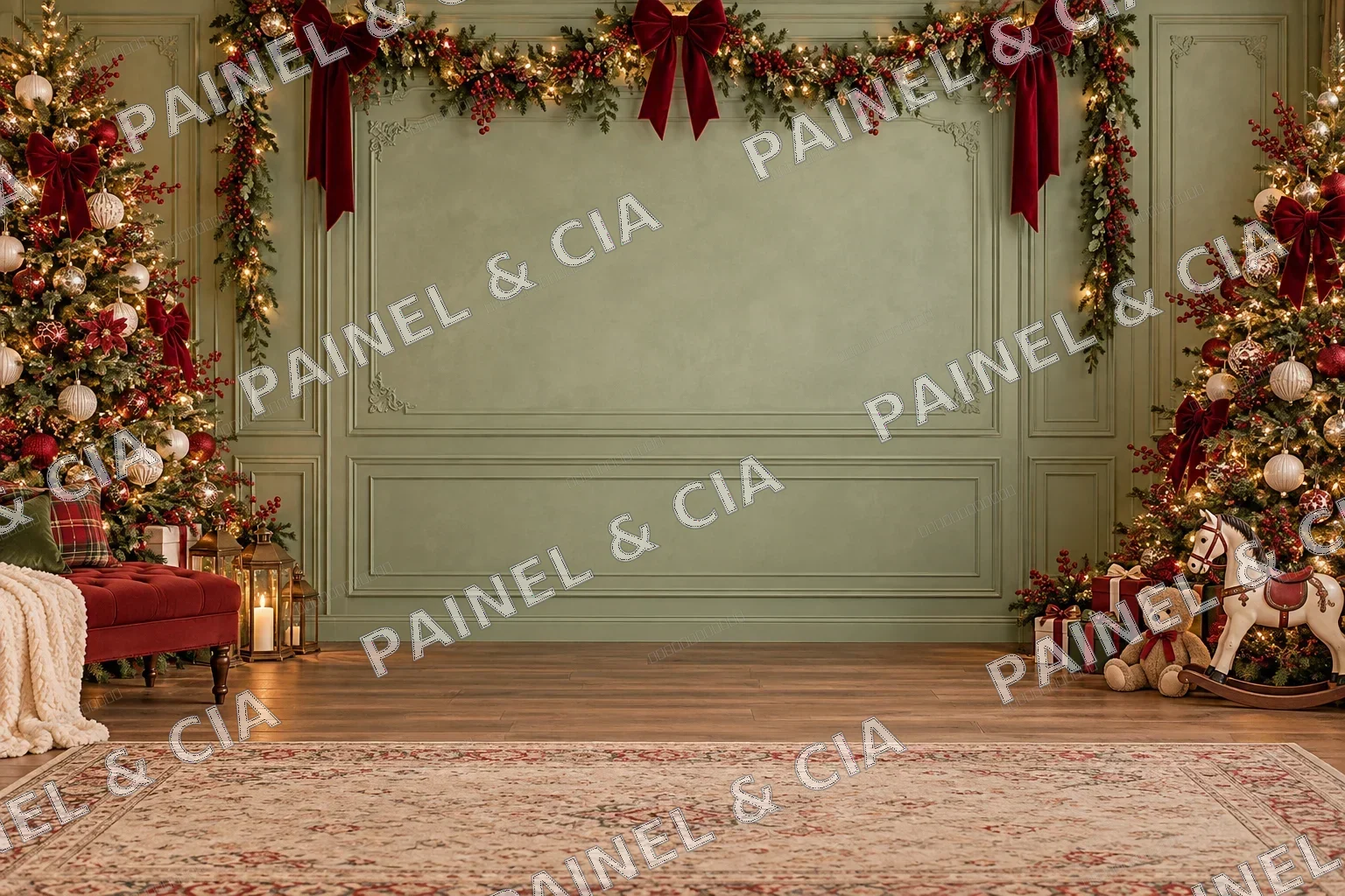 Fundo fotográfico FundoNatal PainelECia FN78 — Coleção Natal 2026, código FN-078