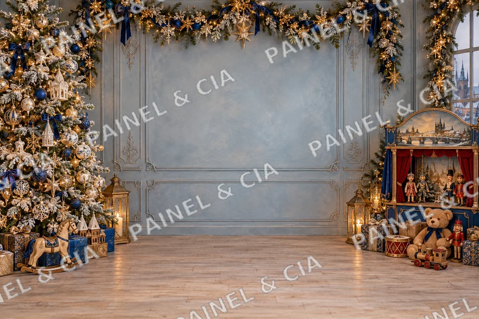 Fundo fotográfico FundoNatal PainelECia FN90 — Coleção Natal 2026, código FN-090
