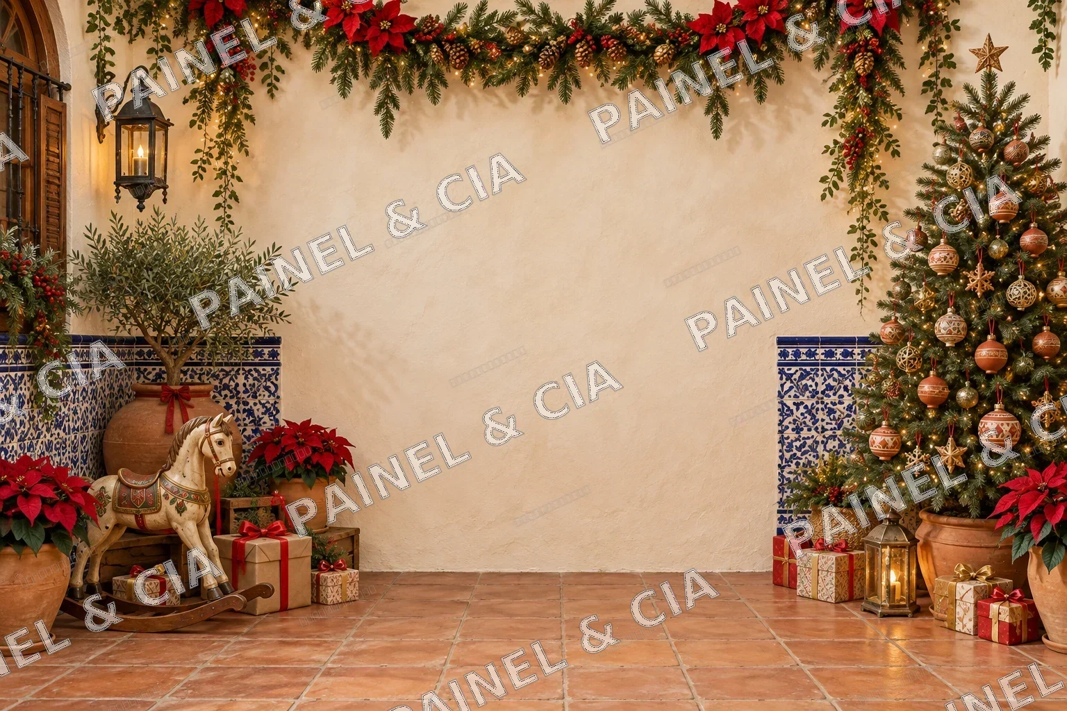 Fundo fotográfico FundoNatal PainelECia FN95 — Coleção Natal 2026, código FN-095
