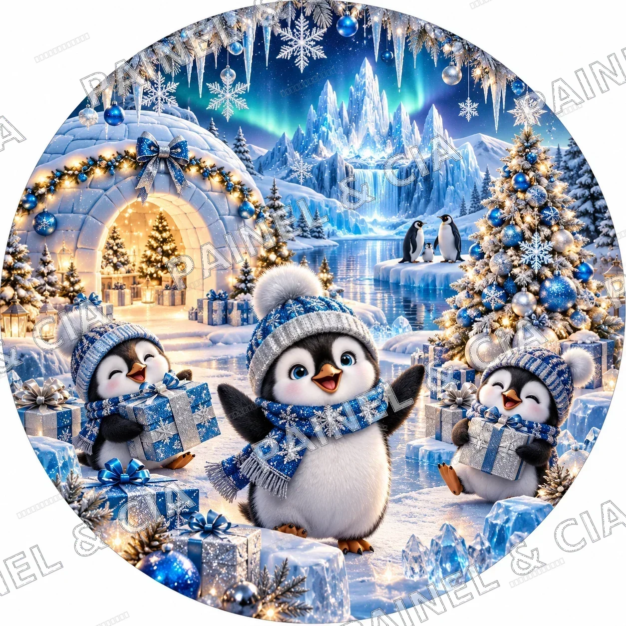 Painel redondo Natal2026 PainelECia RN10 — Coleção Natal 2026, código RD-010